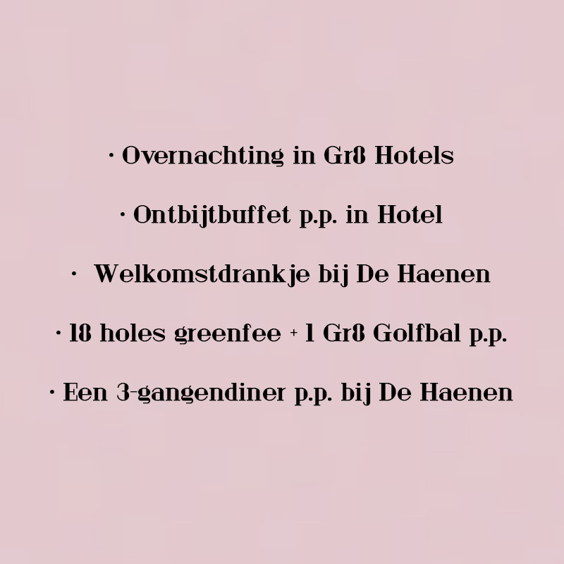 Gr8 Golf Arrangement Breda